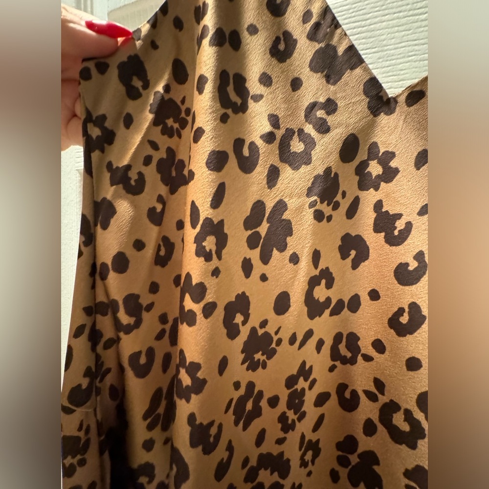 Target slip dress in leopard